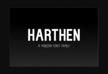 Harthen Font Poster 1