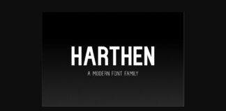 Harthen Font Poster 1