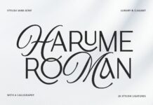 Harume Roman Font Poster 1