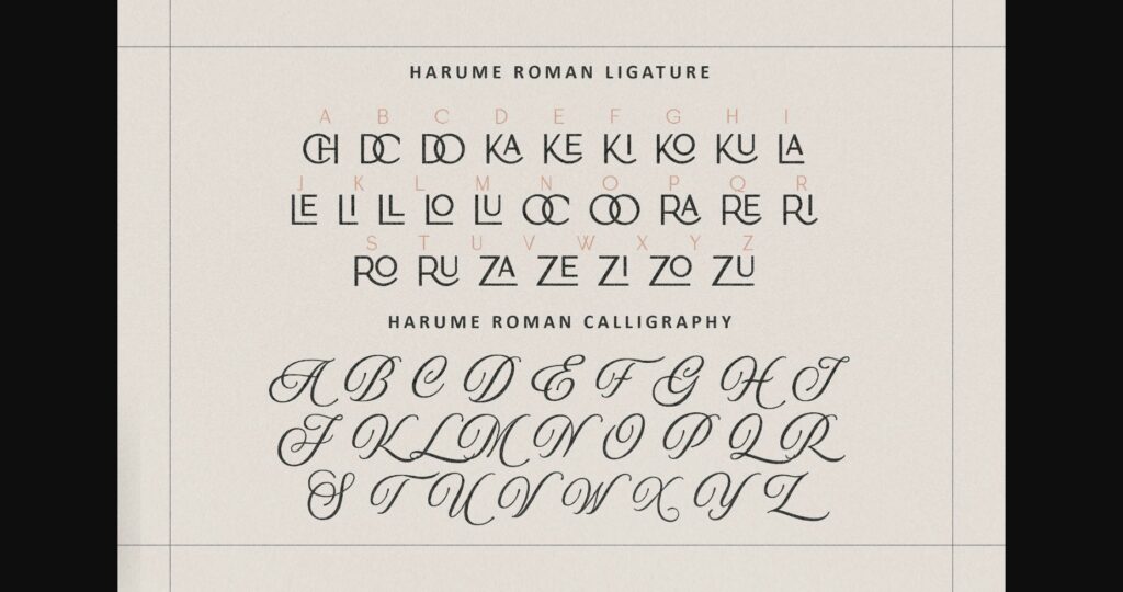 Harume Roman Font Poster 8