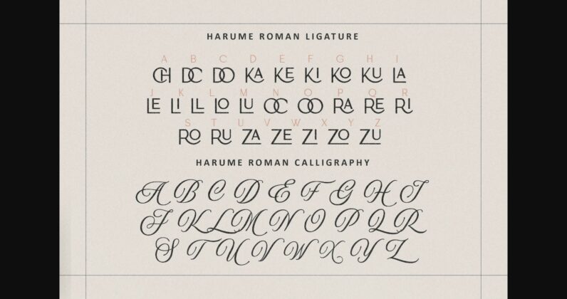 Harume Roman Font Poster 8