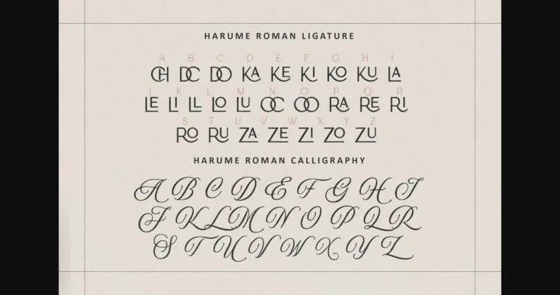 Harume Roman Font Poster 8