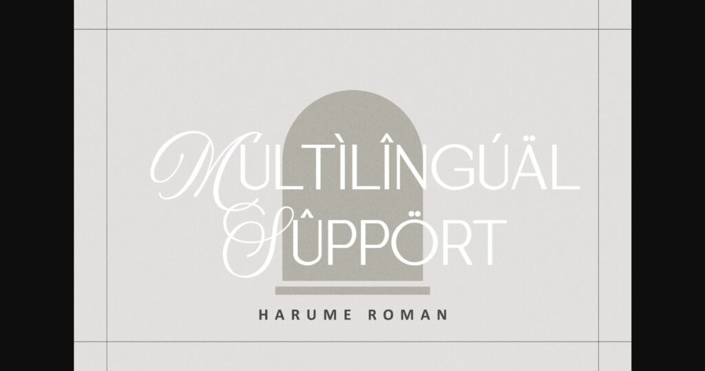 Harume Roman Font Poster 10