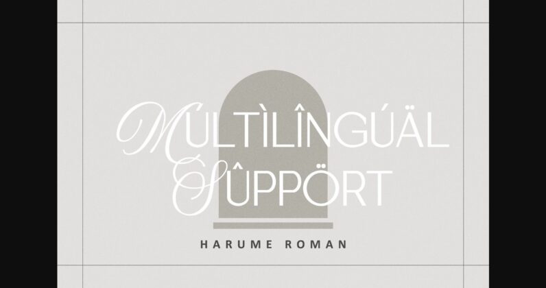Harume Roman Font Poster 10