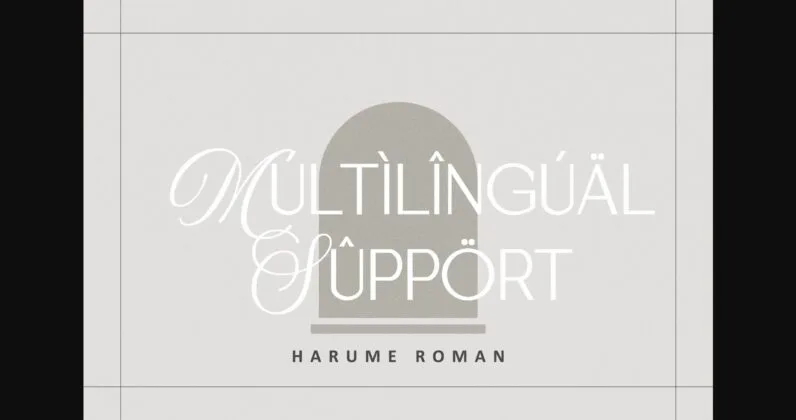 Harume Roman Font Poster 10