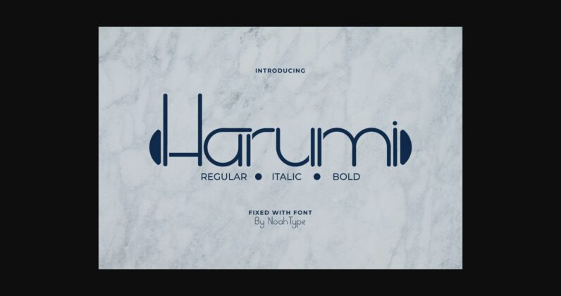 Harumi Font Poster 3