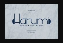 Harumi Font Poster 1