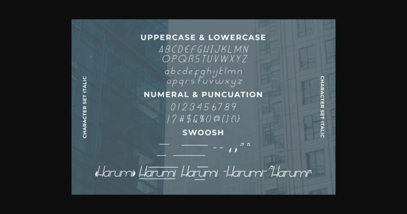 Harumi Font Poster 6