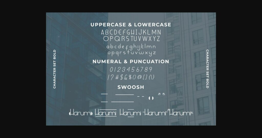 Harumi Font Poster 8