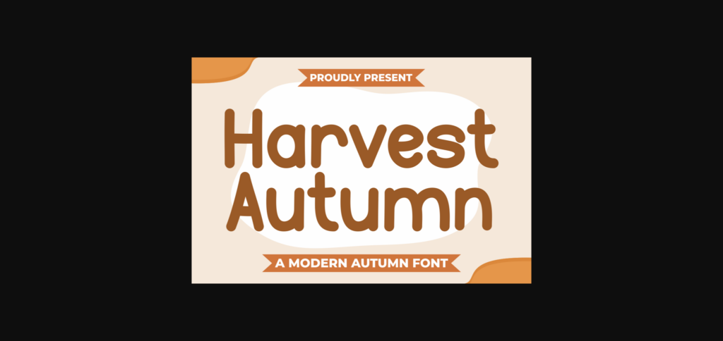 Harvest Autumn Font Poster 3
