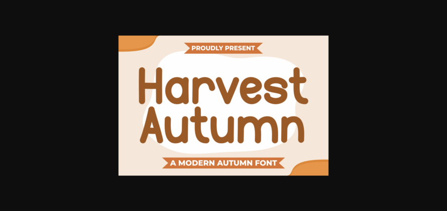 Harvest Autumn Font Poster 3