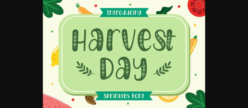 Harvest Day Font Poster 3