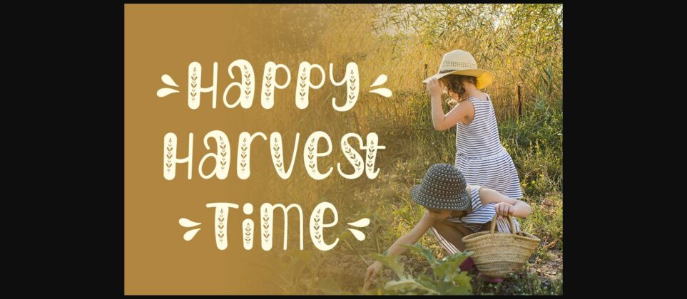 Harvest Day Font Poster 7