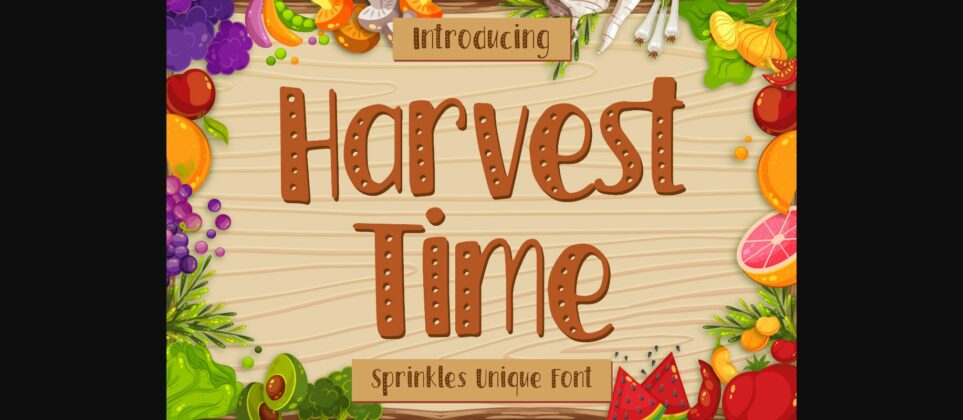 Harvest Time Font Poster 3