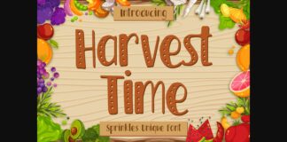 Harvest Time Font Poster 1