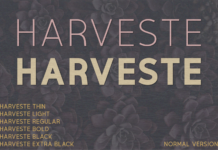 Harveste Font Poster 1