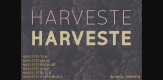 Harveste Font Poster 1