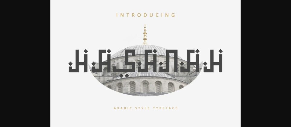 Hasanah - Arabic Style Typeface Font Poster 3