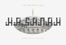 Hasanah - Arabic Style Typeface Font Poster 1