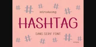 Hashtag Font Poster 1