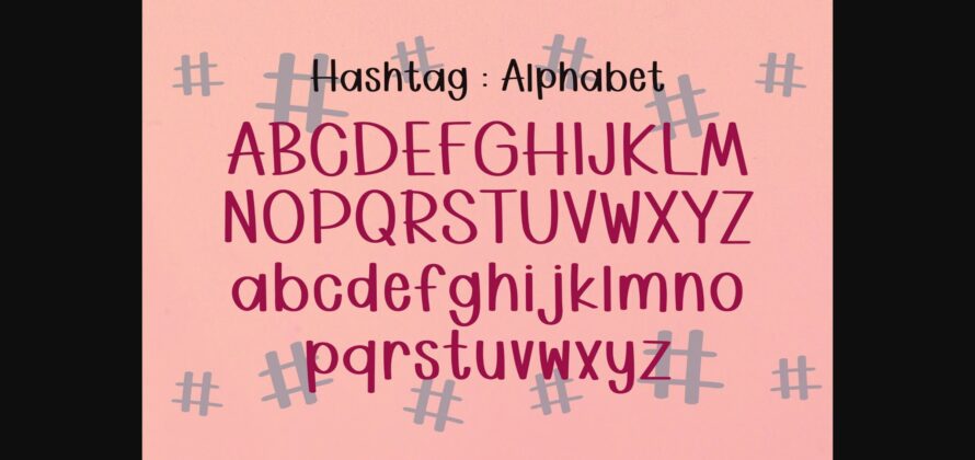 Hashtag Font Poster 5