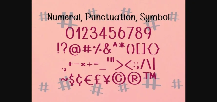 Hashtag Font Poster 6
