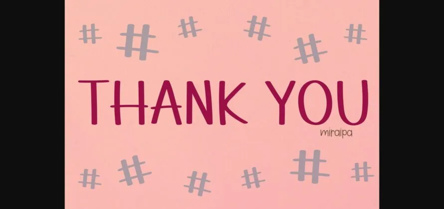 Hashtag Font Poster 7