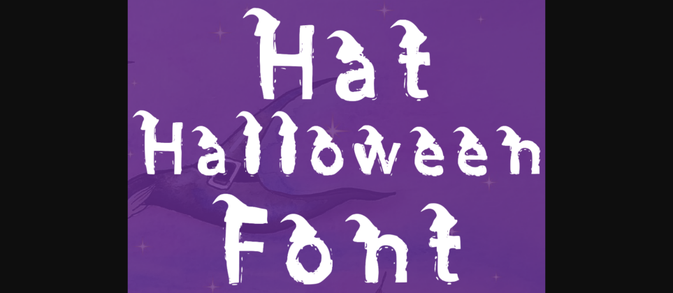 Hat Halloween Font Poster 5