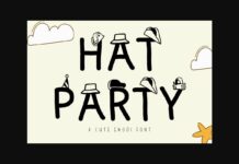 Hat Party Font Poster 1