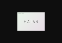 Hatar Font Hatar Font Poster 1
