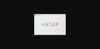 Hatar Font Poster 1