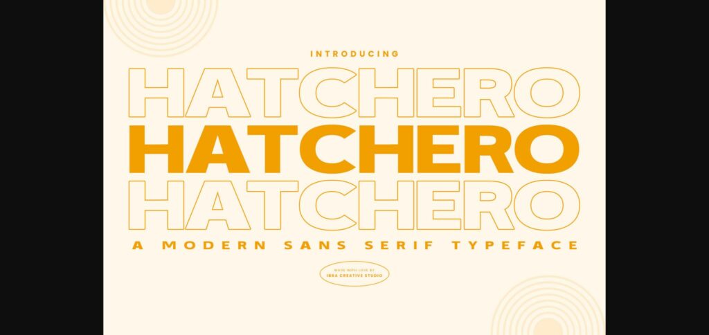 Hatchero Font Poster 1