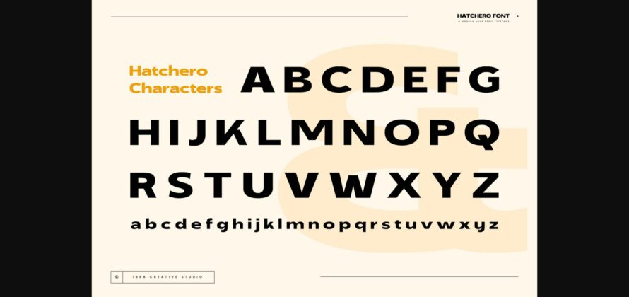 Hatchero Font Poster 5