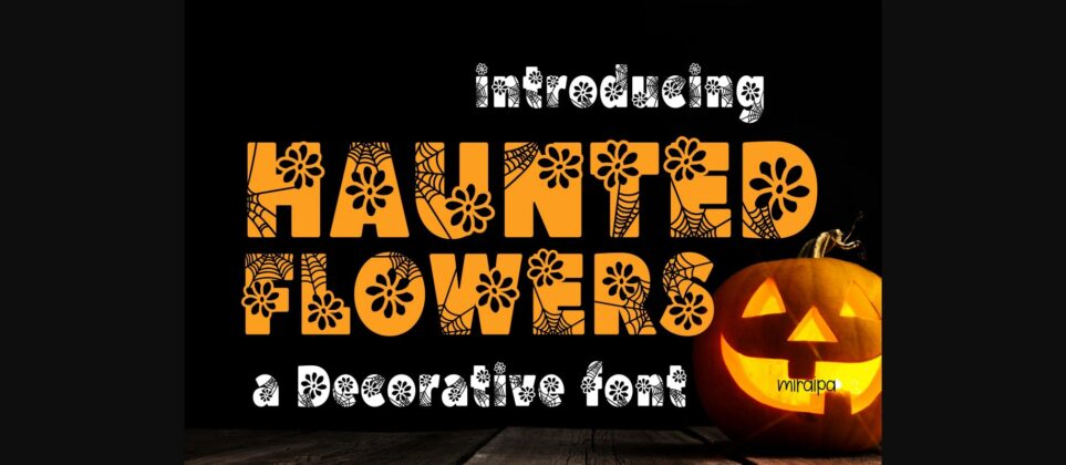 Haunted Flowers Font Poster 3