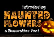 Haunted Flowers Font Poster 1