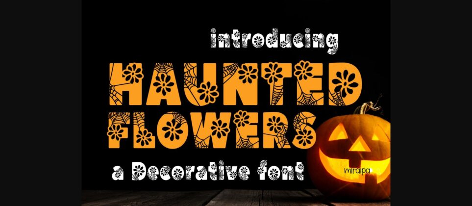 Haunted Flowers Font Poster 1