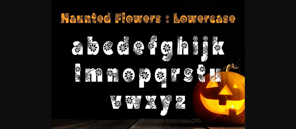 Haunted Flowers Font Poster 6