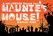 Haunted House Font Poster 1