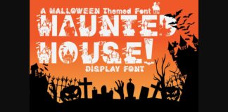 Haunted House Font Poster 1
