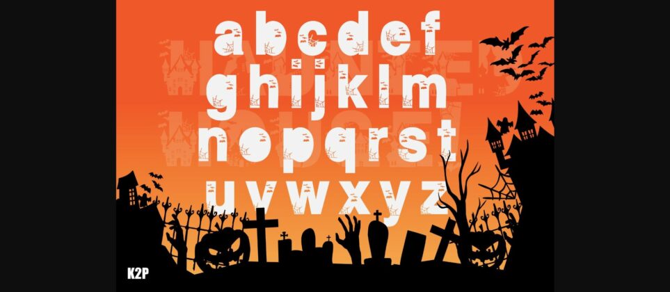 Haunted House Font Poster 5
