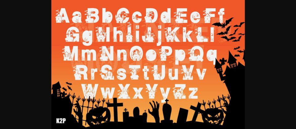 Haunted House Font Poster 6
