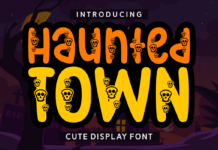 Haunted Town Font Poster 1
