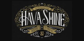 Hava Shine Font Poster 1