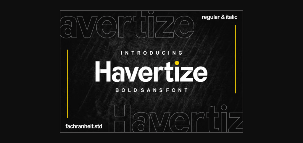 Havertize Font Poster 1