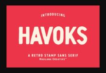 Havoks Font Poster 1