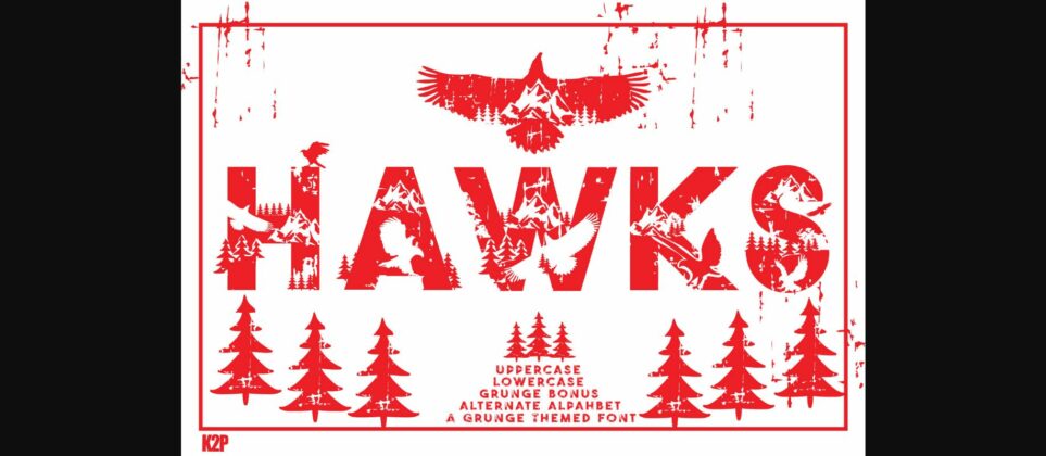Hawks Font Poster 3