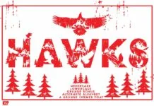 Hawks Font Hawks Font Poster 1
