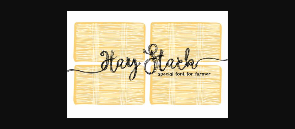 Haystack Font Poster 3