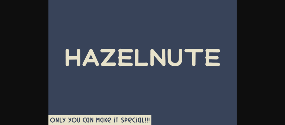 Hazelnuts Font Poster 3