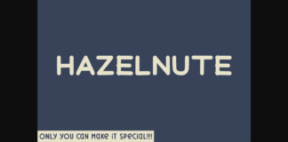 Hazelnuts Font Poster 1